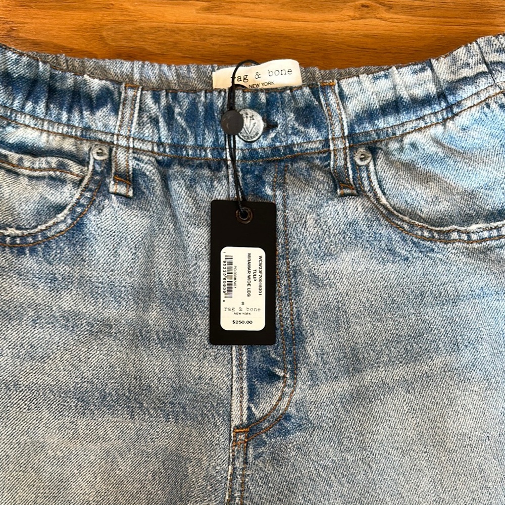 Rag & Bone Light Wash Denim sweatpant jeans